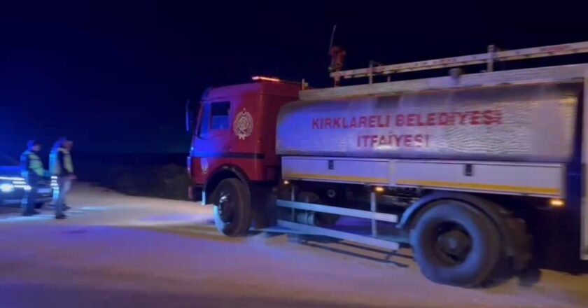 Tekirday’da gaz kaybı müdahale etti